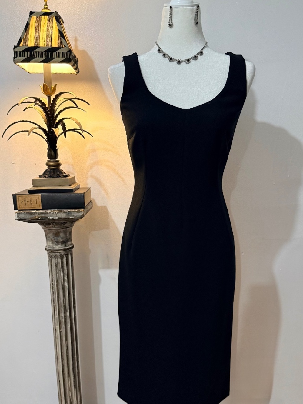 Dolce & Gabbana Little Black Dress with Stunning, Rare Neckline. SZ 6